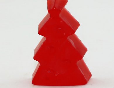 Χριστουγεννιάτικo σαπούνι Δέντρο με άρωμα Πούδρα (Κόκκινο)